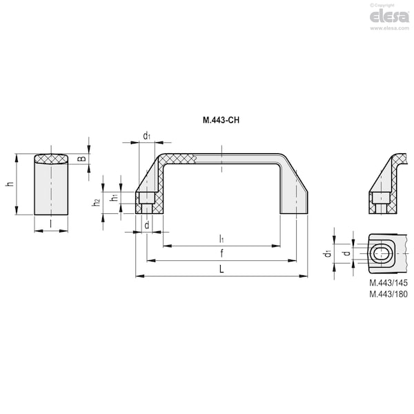 Polyamide, For Cylindrical Head Screws, M.443/110-CH-C2